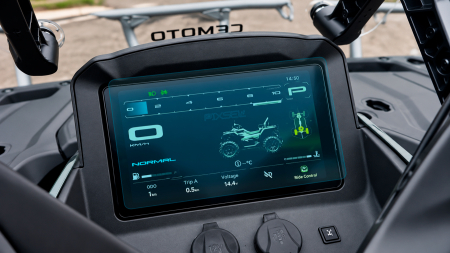 CFORCE 1000 OVERLAND 2026 - - Sticlă hibridă de protecție Pixsel pentru vitezometrul ATV-ului CFMOTO CFORCE 1000 OVERLAND 2026 - 8"