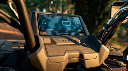 GOES TERROX 550 L 2026 - - Sticlă hibridă de protecție Pixsel pentru vitezometrul ATV-ului CFMOTO GOES TERROX 550 L 2026 - 5.9"