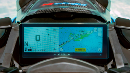 BRP - Sticlă hibridă de protecție Pixsel pentru vitezometrul skijetului BRP SEA-DOO RXP-X 325 2025 + 10.25"