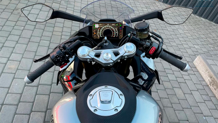 MOTO - Sticlă hibridă de protecție Pixsel vitezometrul motocicletei CFMOTO 450 (SR, SR S, SS) 6.8“