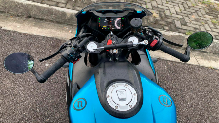 CFMOTO - Sticlă hibridă de protecție Pixsel vitezometrul motocicletei CFMOTO 500SR VOOM 2024 + 6.8"