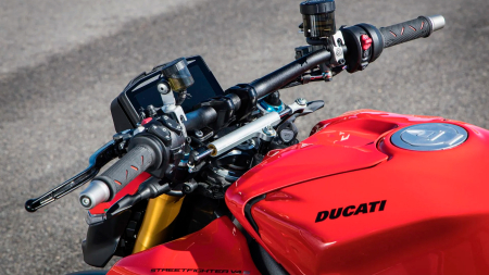 MOTO - Sticlă hibridă de protecție Pixsel vitezometrul motocicletei DUCATI STREETFIGHTER V4 2025 + 8.2"