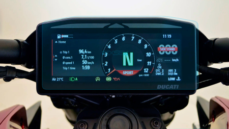 MOTO - Sticlă hibridă de protecție Pixsel vitezometrul motocicletei DUCATI XDIAVEL 2025 + 8.2“