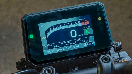 MOTO - Sticlă hibridă de protecție Pixsel vitezometrul motocicletei YAMAHA MT-09SP 2024 - 7.9“
