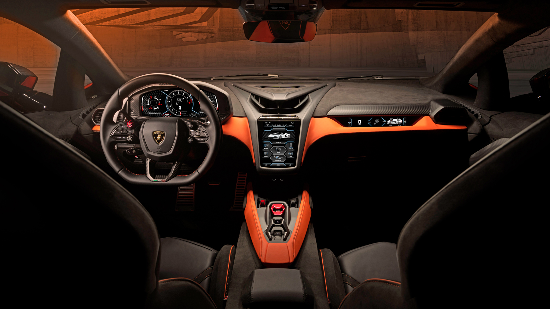 LAMBORGHINI - Sticlă hibridă de protecție Pixsel panoul de bord LAMBORGHINI REVUELTO - 11.8" 2023