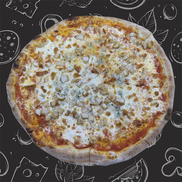 PIZZA POLLO GORGONZOLA 42 cm (1100 gr) [1]