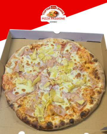 Pizza pe Cuptor cu Lemne - PIZZA CARCIOFI 42 cm (1100 gr)