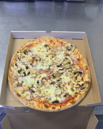 Pizza Pe Vatra - PIZZA CON POLLO 32 cm (660 gr)