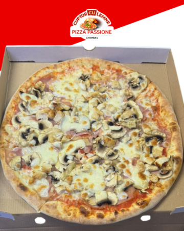 Pizza pe Cuptor cu Lemne - PIZZA CON POLLO 42 cm (1100 gr)