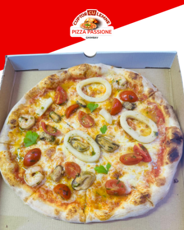 Pizza pe Cuptor cu Lemne - PIZZA FRUTTI DI MARE 42 cm (1100 gr)