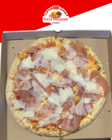 Pizza pe Cuptor cu Lemne - PIZZA PARMIGIANA 32 cm (530 gr)