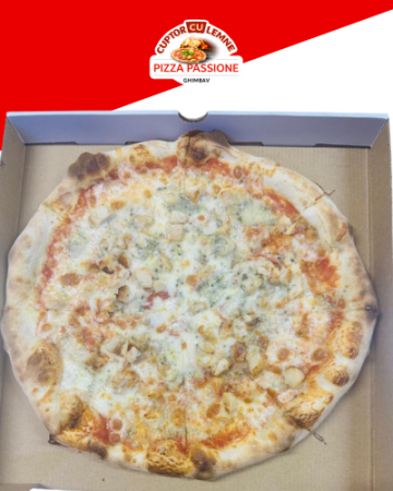 Pizza pe Cuptor cu Lemne - PIZZA POLLO GORGONZOLA 42 cm (1100 gr)