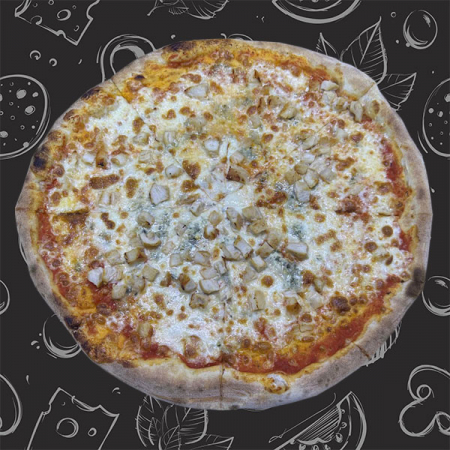 Pizza Pe Vatra - PIZZA POLLO GORGONZOLA 42 cm (1100 gr)