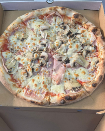Pizza Pe Vatra - PIZZA PROSCIUTTO FUNGHI 32 cm (530 gr)