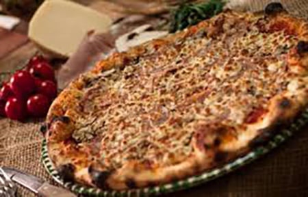 Pizza Pe Vatra - PIZZA PROSCIUTTO MAIS 32 CM (530 gr)