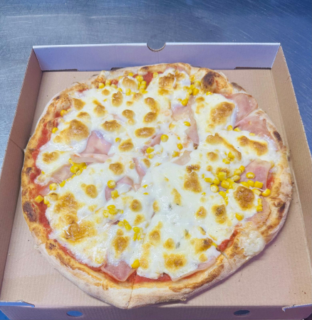 Pizza Pe Vatra - PIZZA PROSCIUTTO MAIS 42 CM (1050 gr)