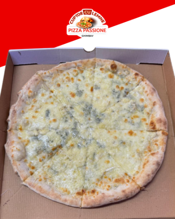 Pizza pe Cuptor cu Lemne - PIZZA QUATTRO FORMAGGI 42 cm (1000 gr)