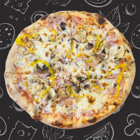 Pizza Pe Vatra - PIZZA QUATTRO STAGIONI 32 cm (600 gr)