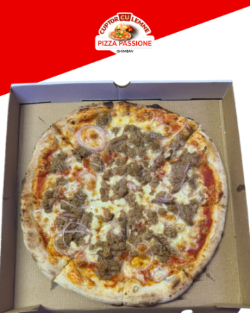 Pizza pe Cuptor cu Lemne - PIZZA TONNO 42 cm (1100 gr)