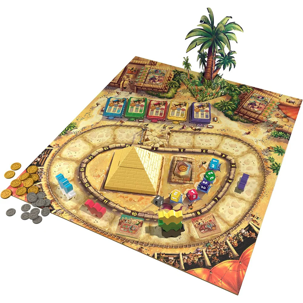 Camel Up Second Edition pariuri camile piramida zaruri Eggertspiele Spiel des Jahres [4]