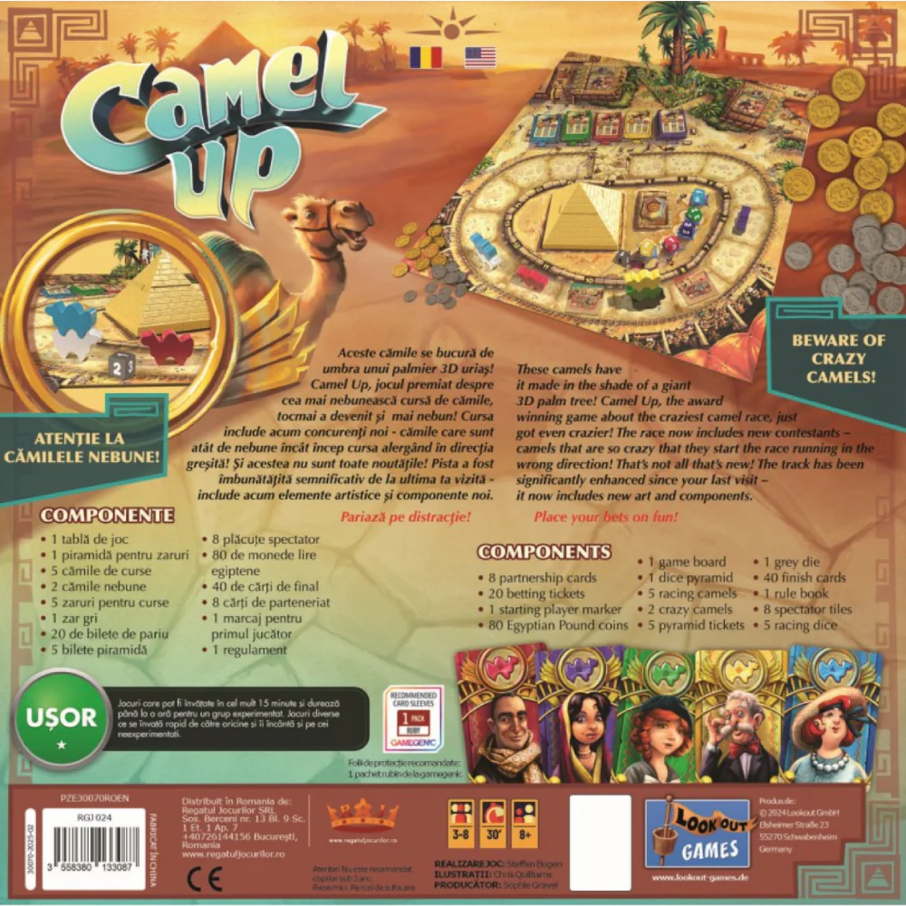 Camel Up Second Edition pariuri camile piramida zaruri Eggertspiele Spiel des Jahres [5]