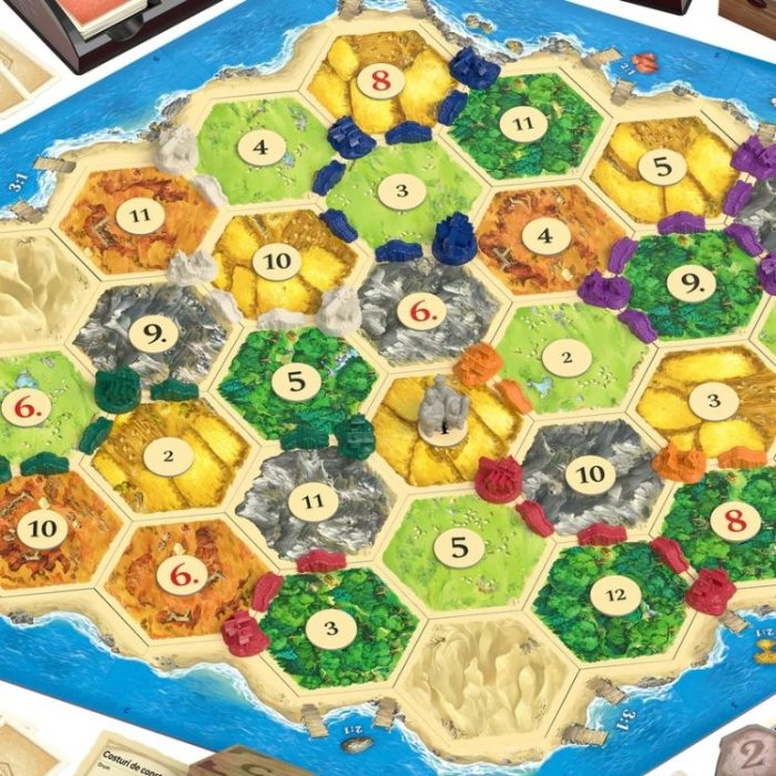 Catan Extensie 5-6 Jucatori joc de societate componente suplimentare RO [2]