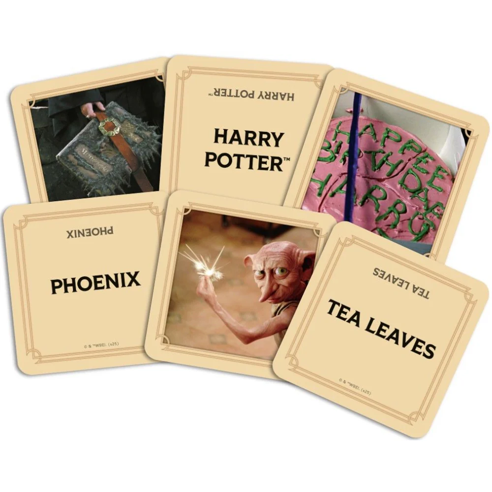 Codenames Back to Hogwarts joc de societate petrecere in limba engleza - cutia jocului si cardurile cu casele Hogwarts [5]
