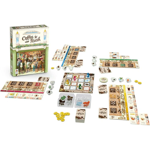 Coffee Rush joc comenzi barista cesti fizice ingrediente Korea Boardgames [2]
