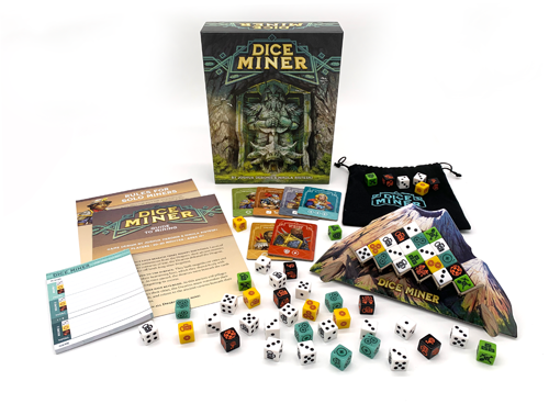 Dice Miner dice drafting munte tridimensional zaruri personalizate Atlas Games [2]