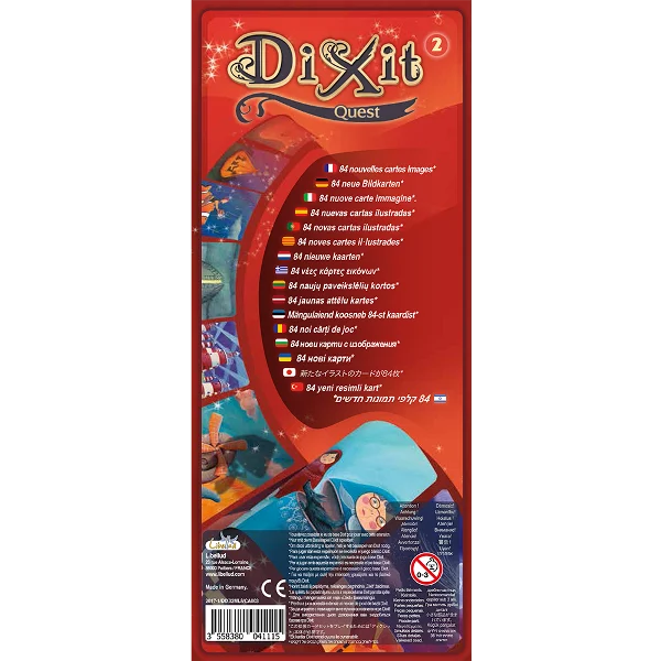 Dixit Quest extensie joc de societate in limba romana - cutia extensiei cu 84 carti ilustrate de Marie Cardouat [2]