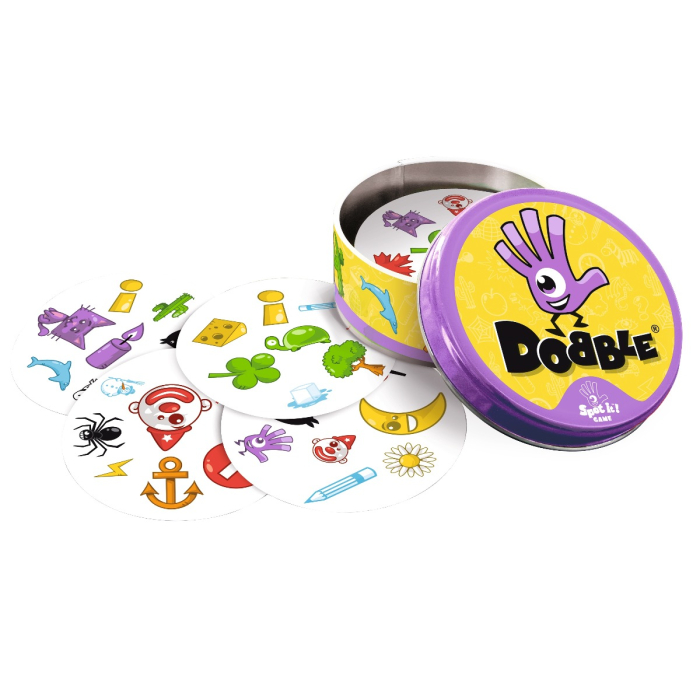 Dobble joc rapiditate simboluri comune carti rotunde Asmodee limba romana [4]