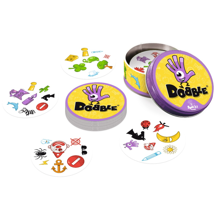 Dobble joc rapiditate simboluri comune carti rotunde Asmodee limba romana [5]