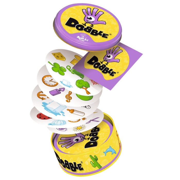 Dobble joc rapiditate simboluri comune carti rotunde Asmodee limba romana [3]