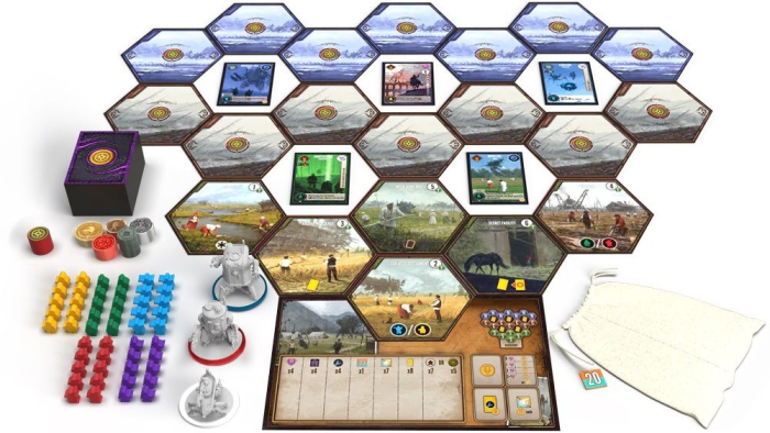 Expeditions engine building explorare Scythe sequel Siberia Stonemaier Jakub Rozalski [4]