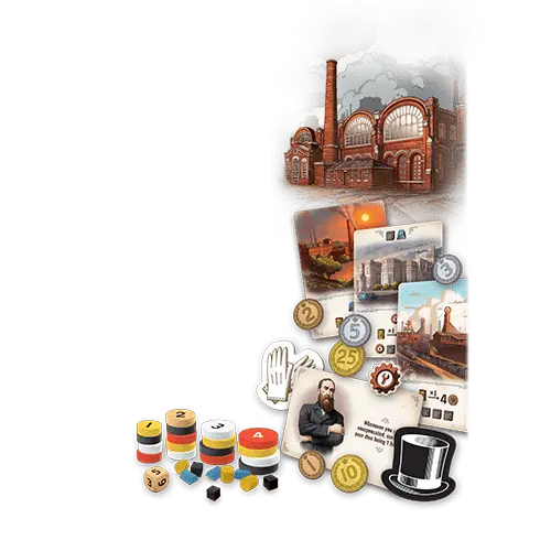 Furnace eurogame licitatie engine building revolutie industriala Arcane Wonders [3]