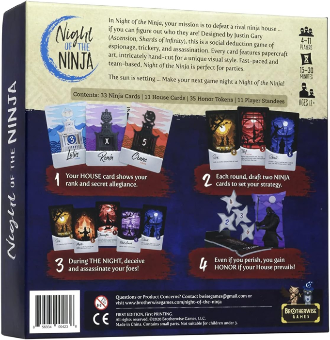 Night of the Ninja deductie sociala fara moderator ninja Brotherwise Games [2]