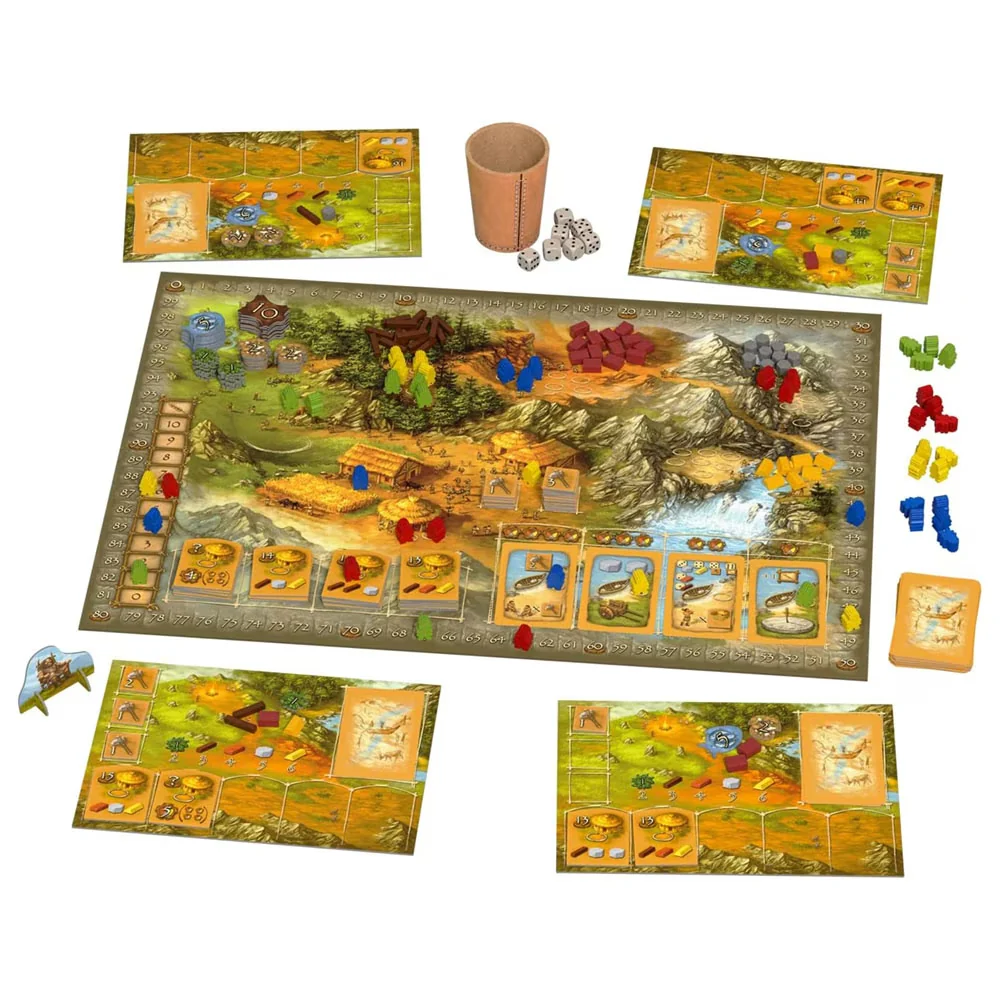 Stone Age worker placement preistorie resurse zaruri civilizatie Hans im Gluck romana [2]