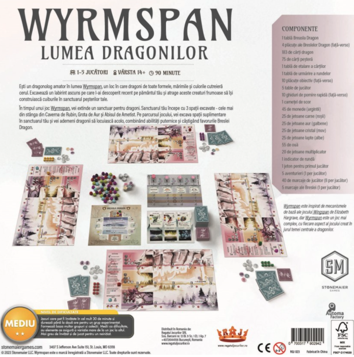 Wyrmspan engine building dragoni pesteri Stonemaier Connie Vogelmann Clementine Campardou [6]