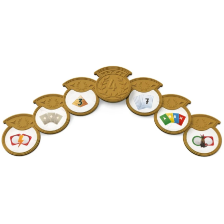 7 Wonders Architects Medals extensie joc de societate in limba romana - cutia extensiei cu Colosseumul Romei si Ziguratul din Ur [2]