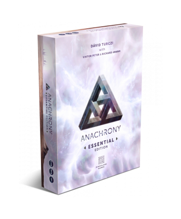 Science Fiction - Anachrony Essential Edition joc strategie heavyweight in limba engleza - cutia jocului si plansa cu Exosuits si Path-uri ideologice