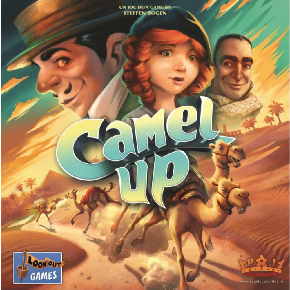 Animale - Camel Up Second Edition pariuri camile piramida zaruri Eggertspiele Spiel des Jahres