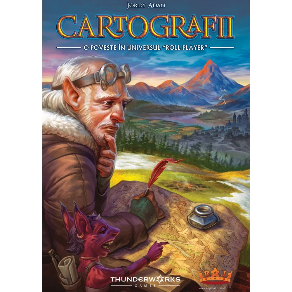 Jocuri de Societate - Cartografii Roll Player Tale flip and write fantasy harti Thunderworks Games romana