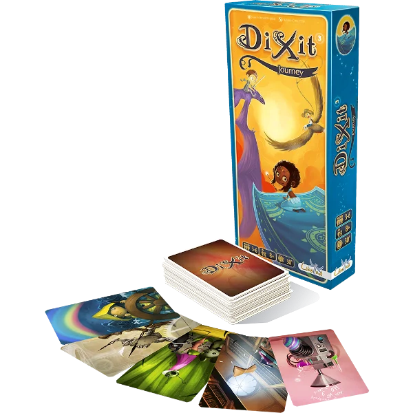 Dixit Journey extensie joc de societate in limba romana - cutia extensiei cu 84 carti ilustrate de Xavier Collette [1]