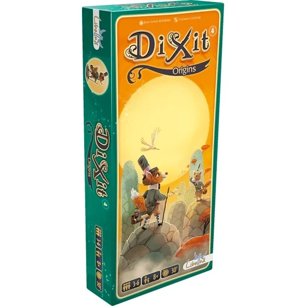 Dixit Origins extensie joc de societate in limba romana - cutia extensiei cu 84 carti ilustrate de Clement Lefevre [0]