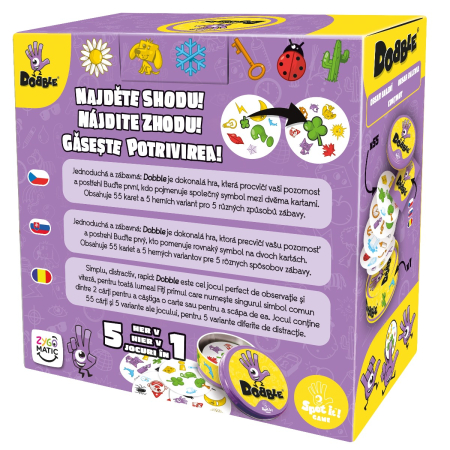 Dobble joc rapiditate simboluri comune carti rotunde Asmodee limba romana [1]