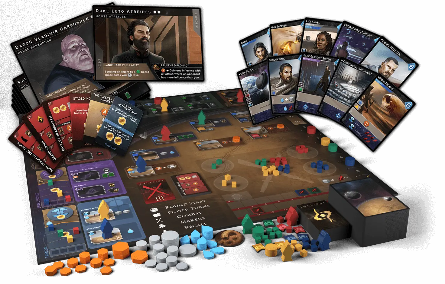 Dune Imperium deck building worker placement Frank Herbert Dire Wolf BGG Top 20 [1]