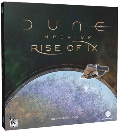 Politic - Dune Imperium Rise of Ix extensie joc de societate in limba engleza - cutia extensiei cu jetoane de tehnologie si dreadnoughts