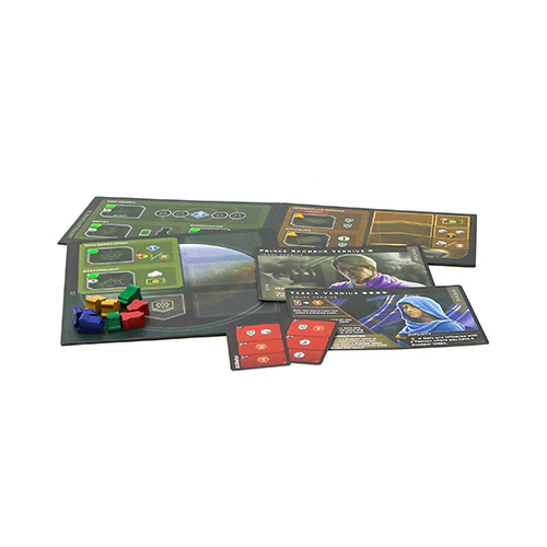 Dune Imperium Rise of Ix extensie joc de societate in limba engleza - cutia extensiei cu jetoane de tehnologie si dreadnoughts [1]