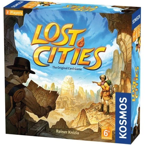 Jocuri pentru 2 jucători - Lost Cities The Card Game joc carti 2 jucatori expeditii EN