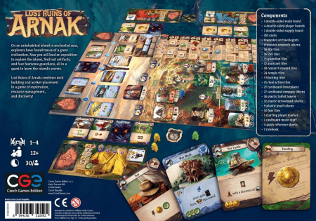 Lost Ruins of Arnak deck building worker placement explorare artefacte Czech Games [1]